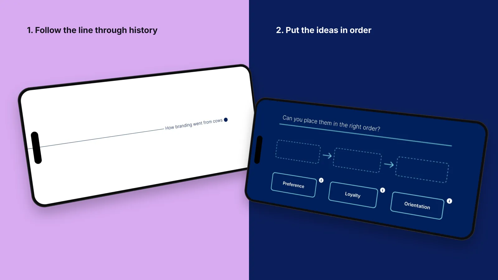 Brand for everyone: the project on two phones