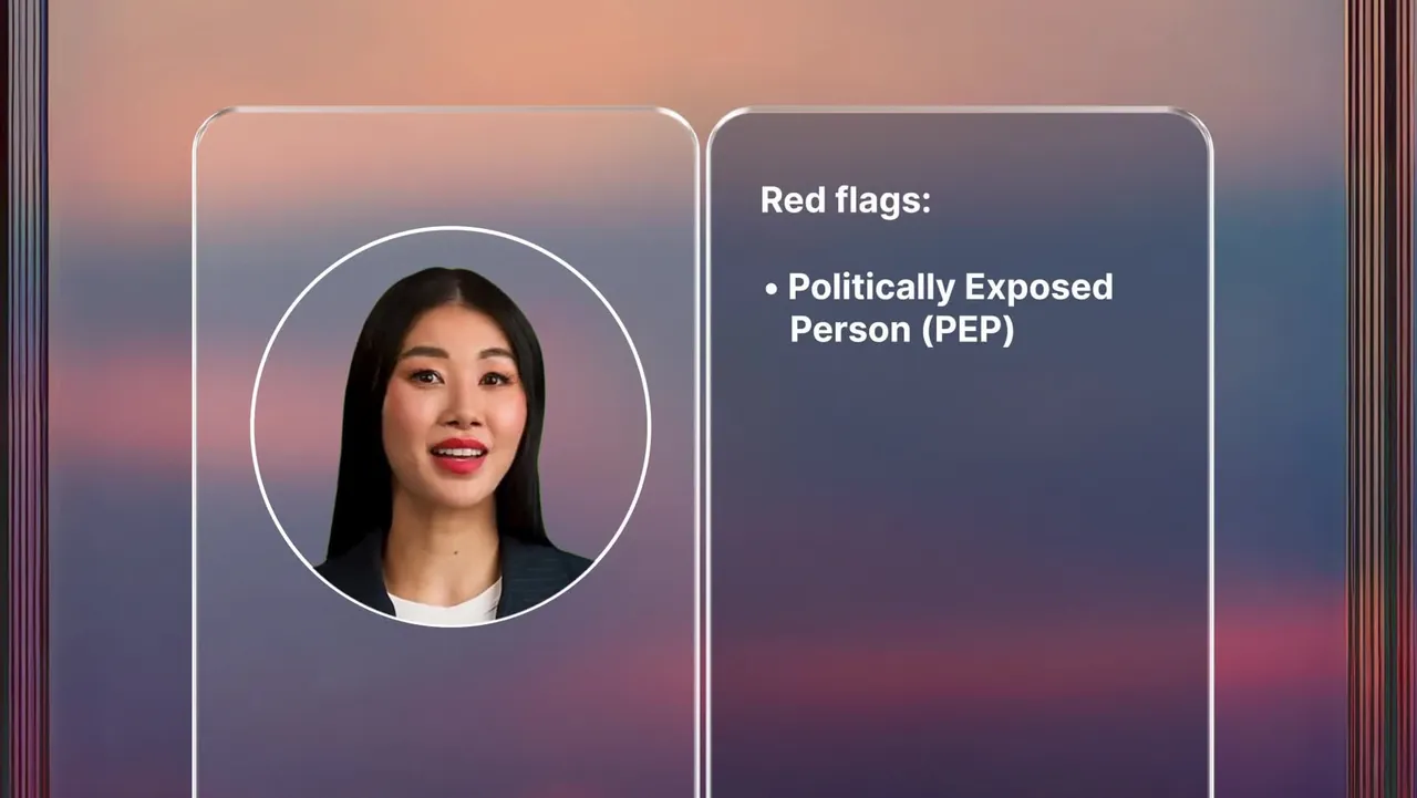 Red flags: a politically exposed person