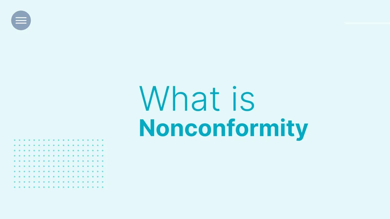 What is nonconformity? The title screen