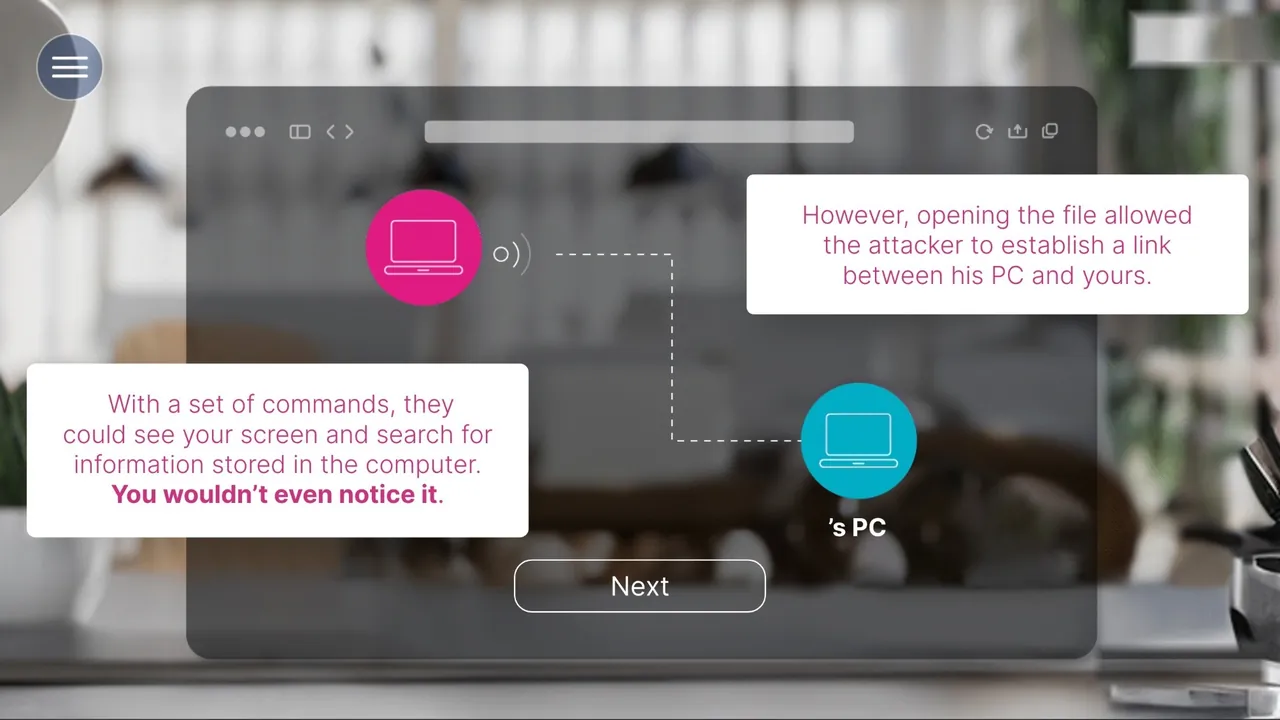 How opening a file let the attacker connect to your PC