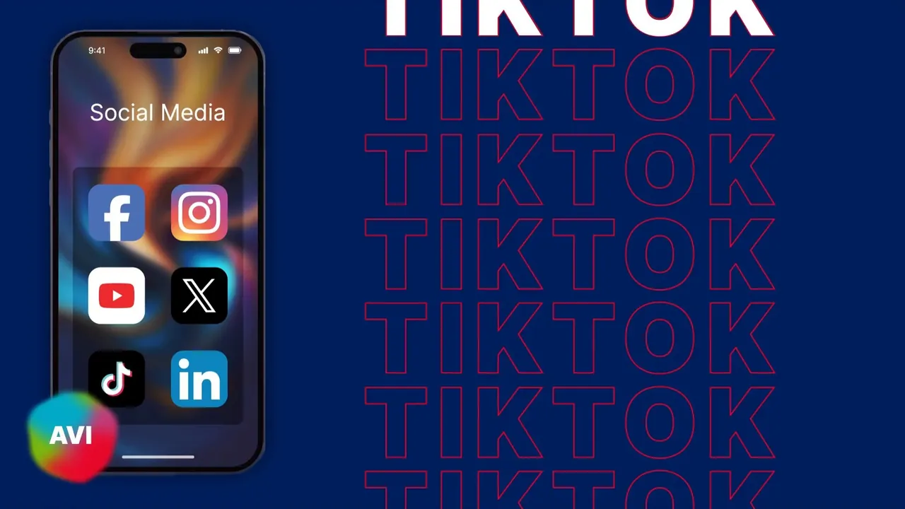A phone's social media folder, with TikTok