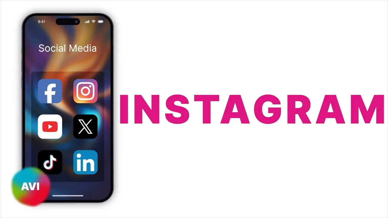 The social media folder, with Instagram