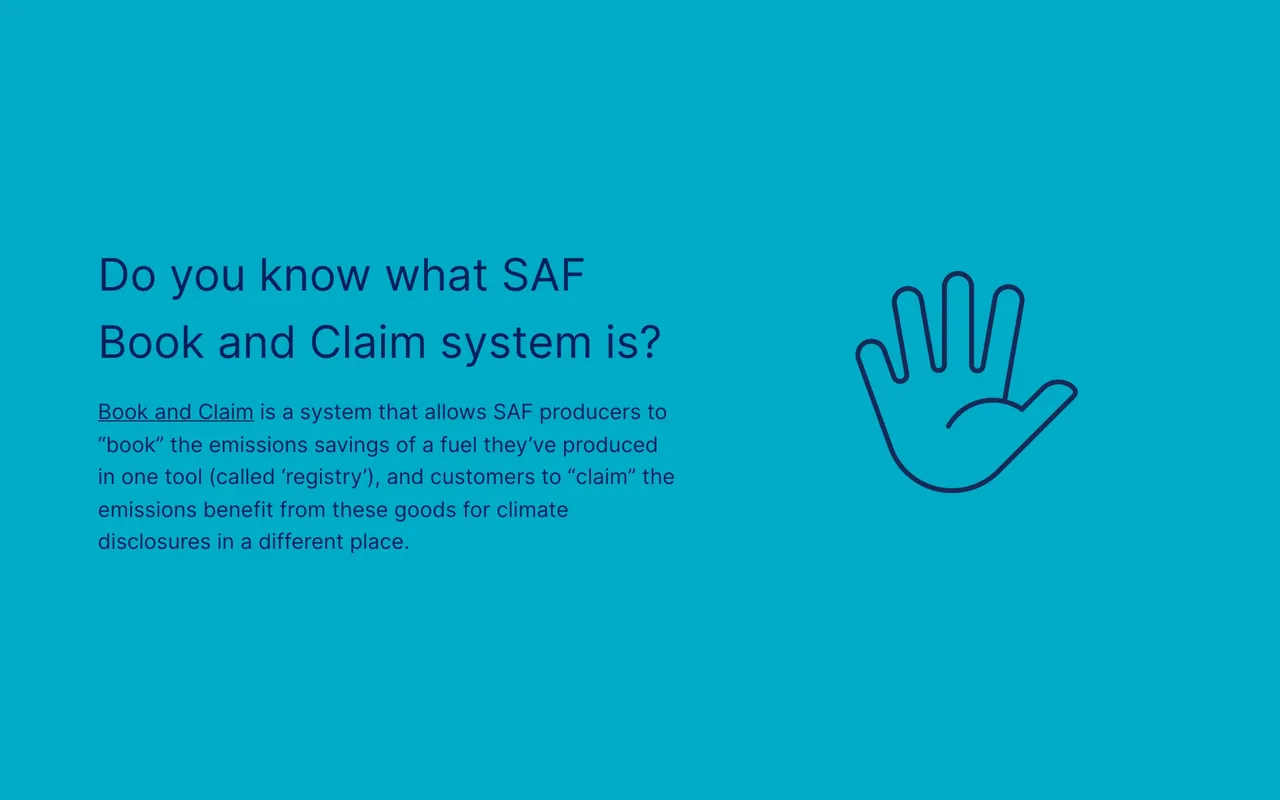 Do you know what the sustainable aviation fuel book and claim system is?