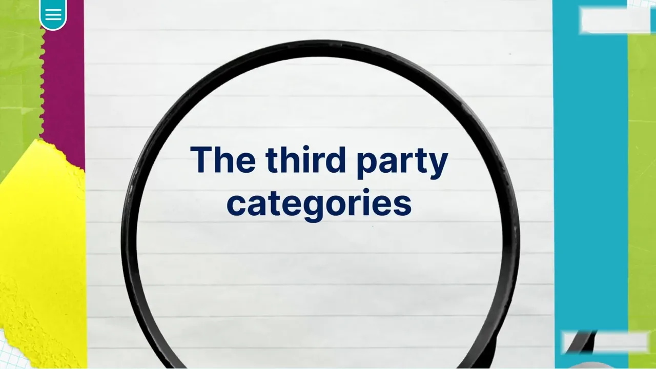 The third party categories, under a magnifying glass